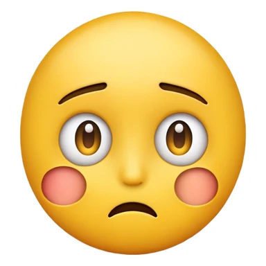 confused yellow emoji face looking to the side sticker
