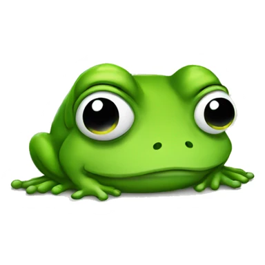 Sad frog sticker