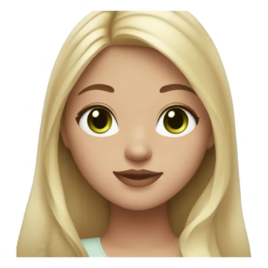 Plus size girl with hazel eyes and long blonde hair holding dark grey cat with light green eyes  sticker