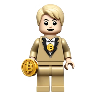 hackeur lego homme bitcoin sticker