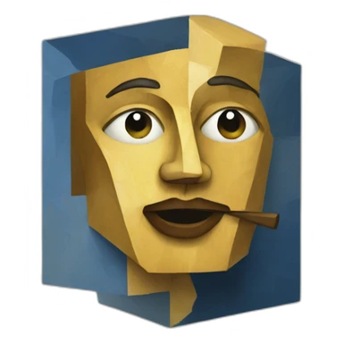 cubism painting sticker