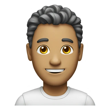 a man with a wired smile  sticker