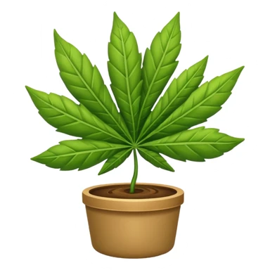dancing pot leaf sticker
