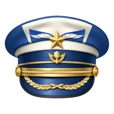 captain hat closeup alone sticker