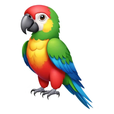 Parrot with abs  sticker