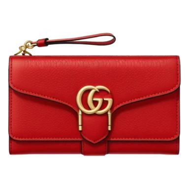 Cartera roja gucci sticker