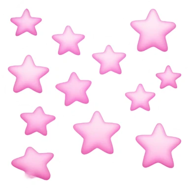 aesthetic pink stars sticker