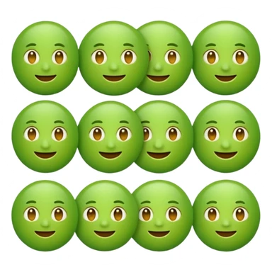 ❌ change the emoji color from red to green color sticker