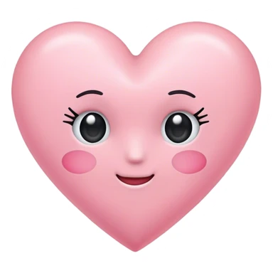 Ein Pastell rosa Herz  sticker