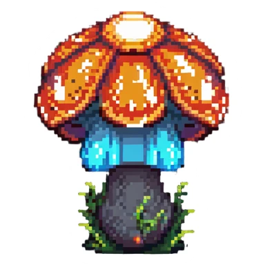 glowing mushroom sticker