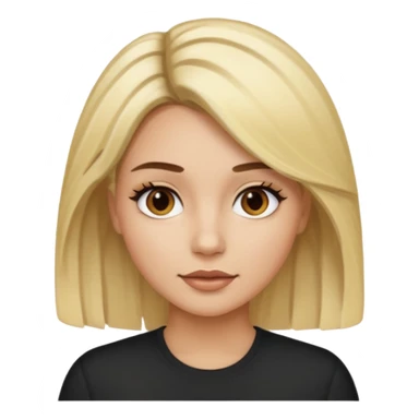 Tipos de rubio en mujer  con californianas cabello en de negro a rubio raíces negras sticker