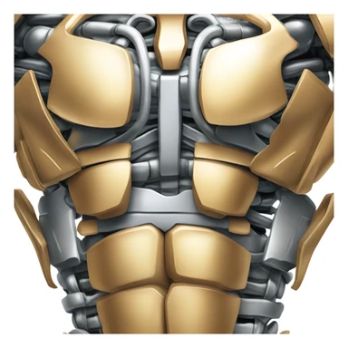 robot with 6 pack sticker