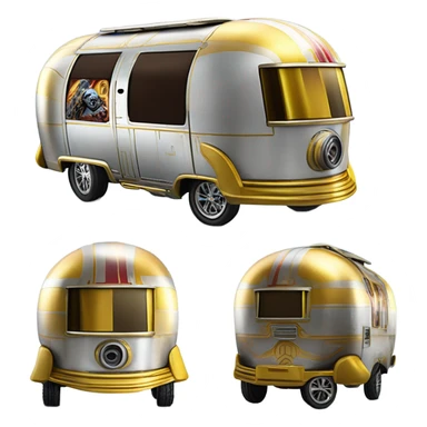 1923 Long wheelbase airstream Hot Wheels 2014 Star Wars C-3PO Van Character Cars sticker
