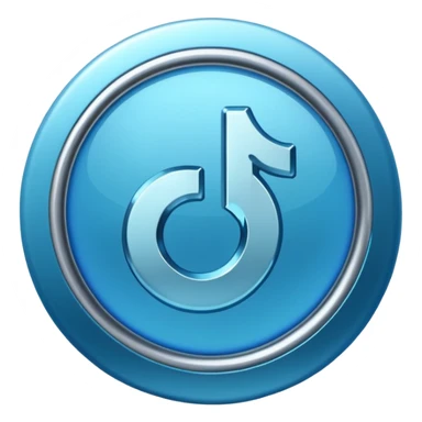 Crea la verificación de tik tok  con un bien de color celeste sticker