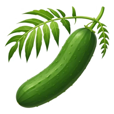 cucumber, palm branch sticker