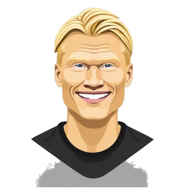 Erling Haaland qui rit sticker