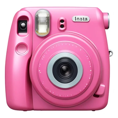 Instax pink camera sticker