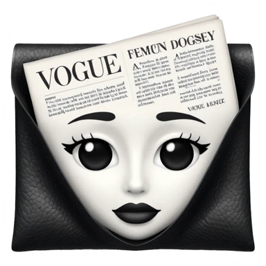 vogue newspaper sticker