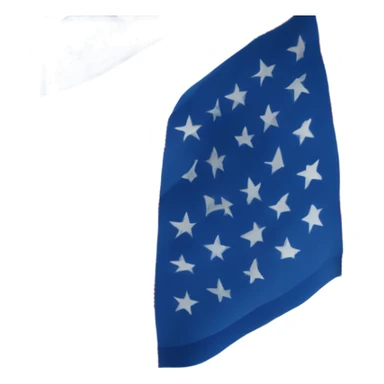 Image flat of American flag replace red stripes with blue stripes sticker