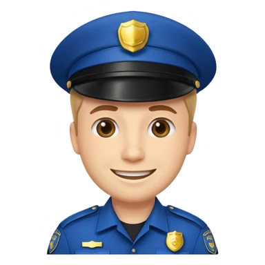 Polizist Emoji mann sticker