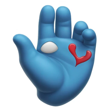 Heart whit hand sticker