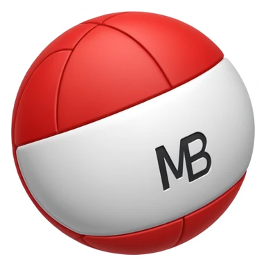 Pull-ball with MB written in the circle in on it sticker