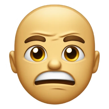 angry face with tears sticker