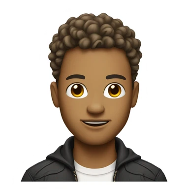 cool dude with style light skin sticker