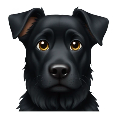 Total Black dog Bonni sticker