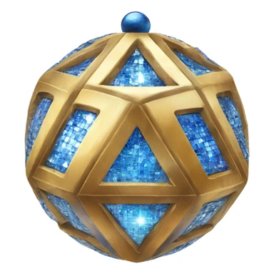 Dreidel disco ball sticker