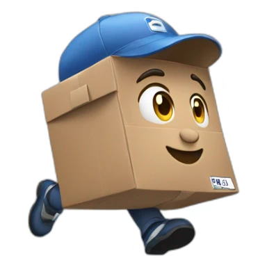 running mailman sticker