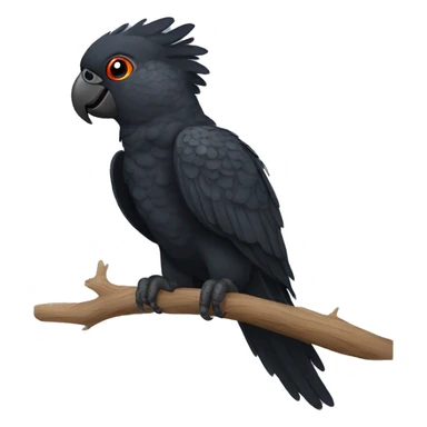 a red tailed black cockatoo sticker