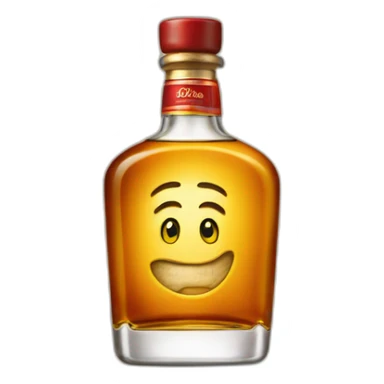 Bottle of Buchanan whisky sticker