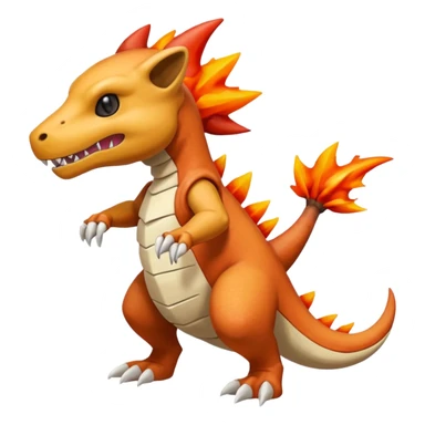 Marowak-Cubone-Charmeleon-fusion (full body) sticker