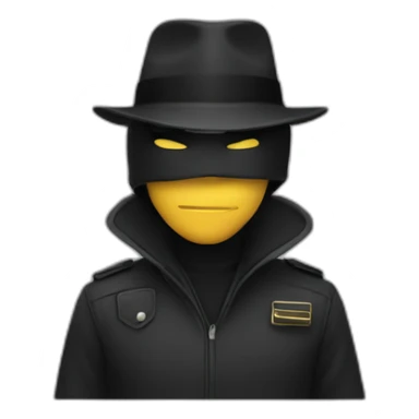 spy-masked-black sticker