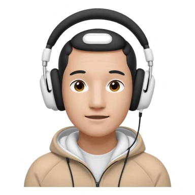 Airpods max un peut plus ouvert pour mettre une tete dedans sticker