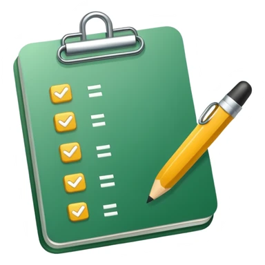 check list verde sticker