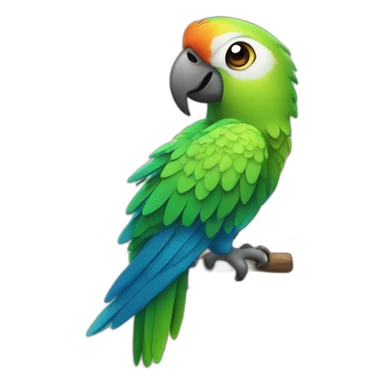 parrot holding a sign saying 'stat-sig' sticker