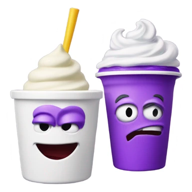 Skibidi toilet with grimace shake  sticker