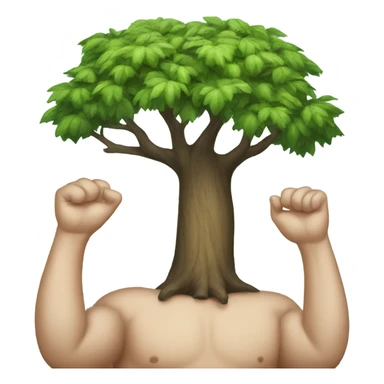 big tree wearing underwear sticker