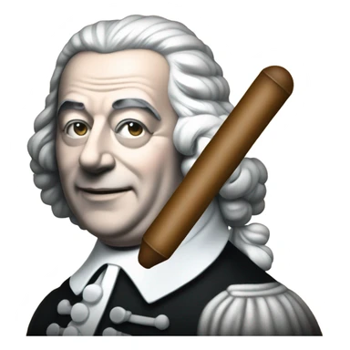 Johann Bach pointer stick chalkboard sticker