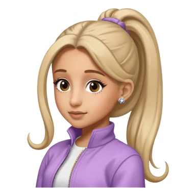 ariana grande ponytail 2025 sticker