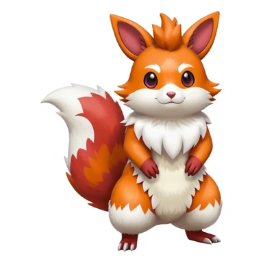 Shiny Furret-Flareon-Minccino-Zangoose-Hybrid (Full body) sticker