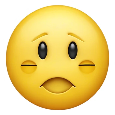 The smiley has one eye half-closed from shock sticker