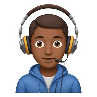 Listening to music sticker