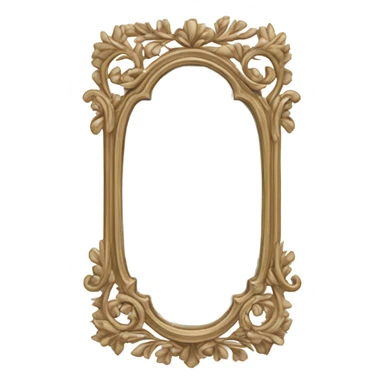 Realistic cute little mirror sticker