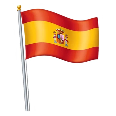 Spain flag, simple and bold, no text sticker