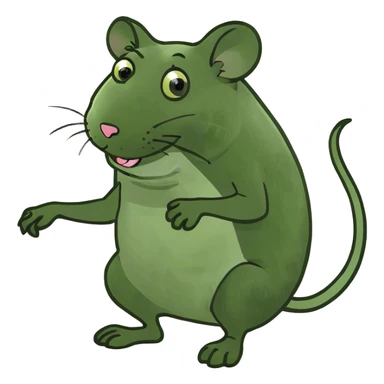 Rat getting stepped on  sticker