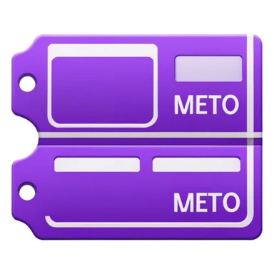 Parisien metro purple ticket  sticker