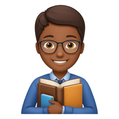 teacher holding books sticker